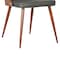 Armen Living Lily Mid-Century Dining Chair in Walnut Finish and Gray Faux Leather LCLLSIWAGRAY - alternate 7